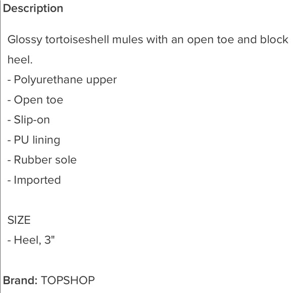 NWT Topshop Mules - Picture 4 of 8